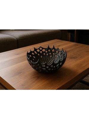 Modela Venom Tarzı Organik Dekoratif Kase | Modern Gotik Tasarım Anahtarlık & Masa Üstü Organizer (Pla+)