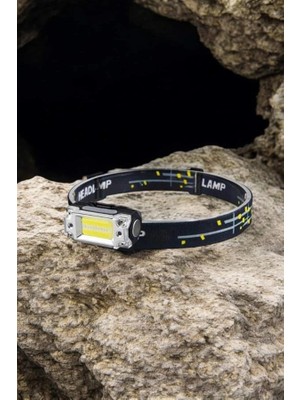 Kesgin Market® Kafa Lambası El Fenerli Kamp Lambası USB Şarjlı Esnek Lamba Teknokesgin