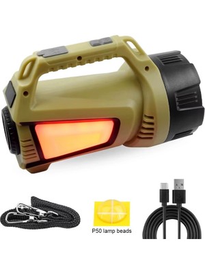 Kesgin Market® T100 Dijital Göstergeli 100WATT Powerbank Özellikli Spot Fener Teknokesgin