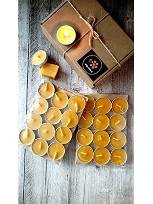 MarkEntegra Ekonomik Boy Balmumu Tealight Mum - 24 Adet