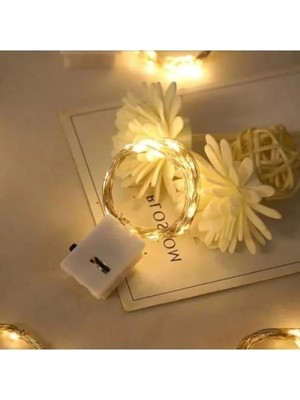 MarkEntegra 2m Uzun Pilli Peri LED Işık - Gün Işığı