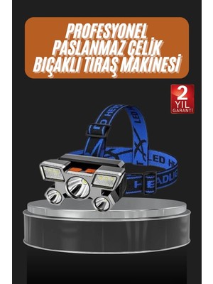 Kesgin Market® El Feneri Süper Kafa Lambası 4 Modlu 5 LED Kafa Feneri Teknokesgin