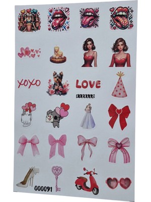 Fizello Sevimli Kediler Temalı Sticker Seti - 24 Adet Etiket - Folyo Kesim