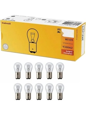 MarkEntegra 12V P21/5W BAY15D Stop/park Lambası - 10'lu Ekonomik Paket