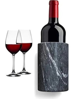 MarkEntegra (Marble Wine Chiller And Utensil Holder, Black) -  8649 Marble Utensil Holder, Black