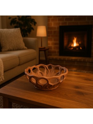 Modela Root Bowl Organik Tasarım Dekoratif Kase | Doğadan Ilham Alan Modern Meyvelik & Masa Üstü Obje