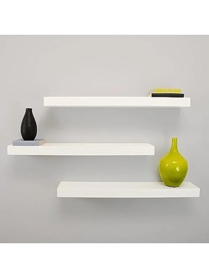 MarkEntegra Beyaz Gizli Duvar Rafı, Şık ve Fonksiyonel Tasarım