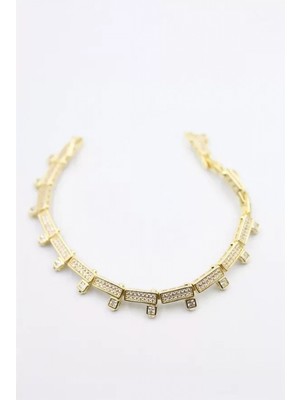 Pileli Store Taşlı Xuping Bileklik - Altın