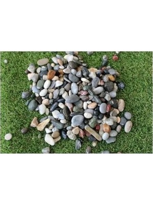 MarkEntegra 4 kg Dere Çakıl Taşı, 15-30 mm Mıcır, Peyzaj ve Akvaryum Için