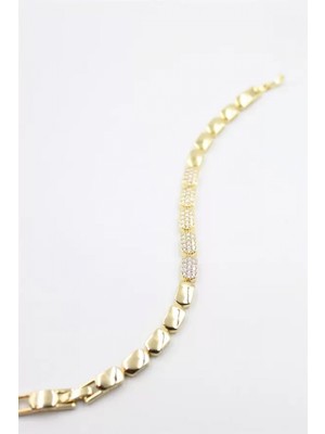 Pileli Store Taşlı Xuping Bileklik - Altın