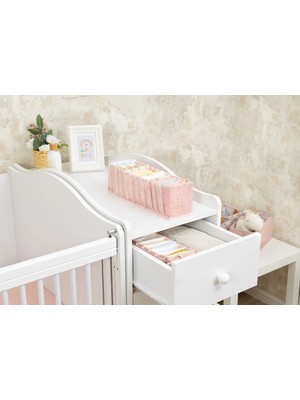 Kesgin Market® Baby Akordiyon Organizer Çekmece Düzenleyici Small (Pembe) -04102 Teknokesgin