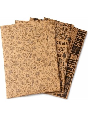 MarkEntegra Karışık Desenli Sunum Kağıdı - 50'li Vintage Paket