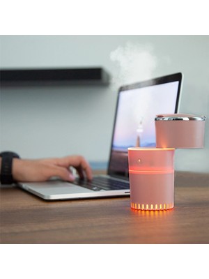 Kesgin Market® Lattice Ortam Nemlendirme ve Dezenfektan Buhar Makinesi (Pembe) USB Teknokesgin