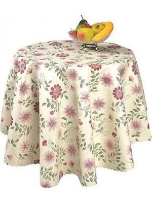 Royaleks Group Kesgin Market® Sermat Hazır Masa Örtüsü 140X140 cm Yuvarlak ROYALEKS-MH69 Teknokesgin