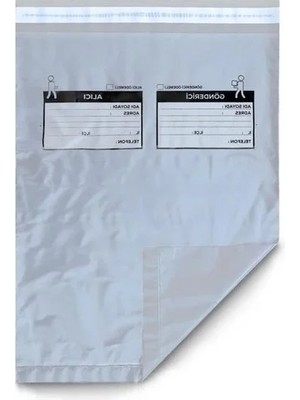 MarkEntegra Gri Kargo Poşeti, 35X45+5 cm Ebatında, 100 Adet