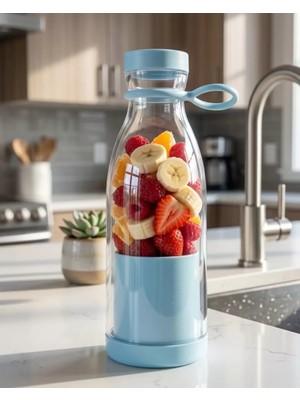 Asil Sepet Asiltech Mini Blender USB Şarjlı 380 ml Smoothie Hazırlayıcı Hafif ve Pratik Tasarım