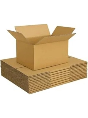 MarkEntegra Çift Oluklu Taşıma Kolisi, 10 Adet, 60X40X40 Ebatında