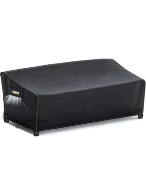 MarkEntegra Su Geçirmez Bahçe Mobilya Kılıfı, Çift Kişilik Koltuk Koruma Örtüsü, 230-105-80CM - Siyah