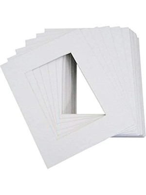MarkEntegra 25 Adet 8X10 cm Beyaz Resim Matı, Fotoğraf ve Arka Torba Seti