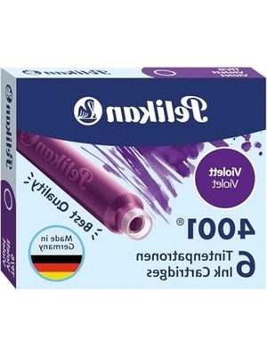 MarkEntegra Pelikan Kartuş Serisi TP6X Dolma Kalem Kartuşu Mor
