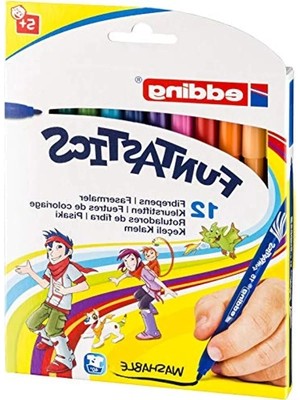 MarkEntegra Çocuklara Özel Ince Uçlu 12'li Keçeli Kalem Seti, 1 mm Uç