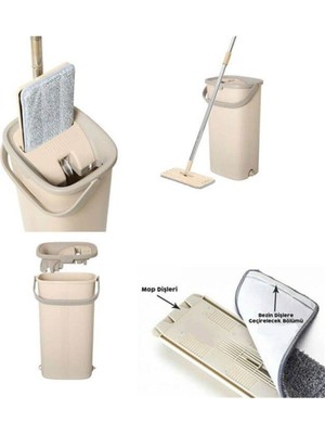 PremiumPort Pratik ve Şık 5 Lt. Yer Duvar Silme Temizlik Kova Seti