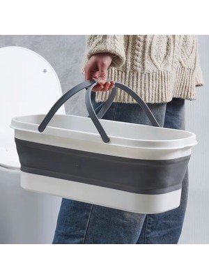 PremiumPort Katlanabilir Silikon Temizlik Kovası, Hafif ve Pratik Temizlik Aracı