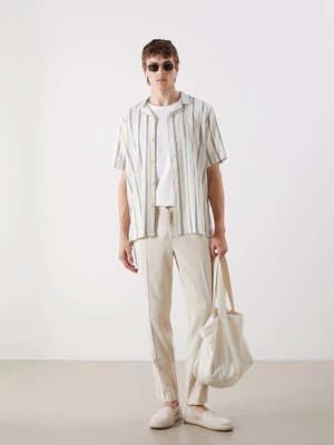 Lc Waikiki Yeni Sezon Standart Kalıp Keten Karışımlı Erkek Pantolon