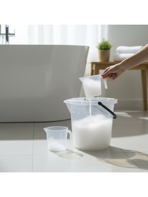 PremiumPort 2'li Temizlik ve Su Kovası Seti, 13 Litre ve Maşrapa, Pratik ve Dayanıklı