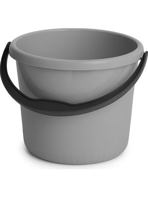 PremiumPort 10 Litre Plastik Kova, Oluklu Temizlik Su Kovası No:2, Dayanıklı ve Hafif