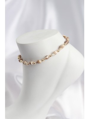 Zenvia Koyu Renk Doğal Deniz Kabuğu Model Halhal - TJ-HH1688