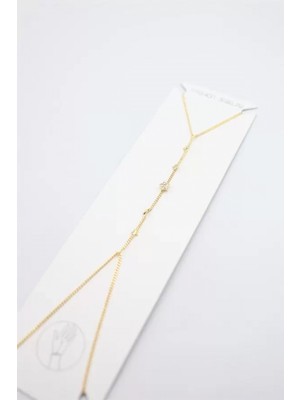 Pileli Store Taşlı Yıldız Şahmeran - Altın