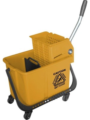 PremiumPort Beta Plastik Tekerlekli 20 Lt Temizlik Seti, Sarı, Pratik ve Dayanıklı