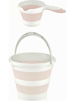 PremiumPort Pembe Metal Kova, Çok Amaçlı ve Dayanıklı Ev ve Bahçe Aracı