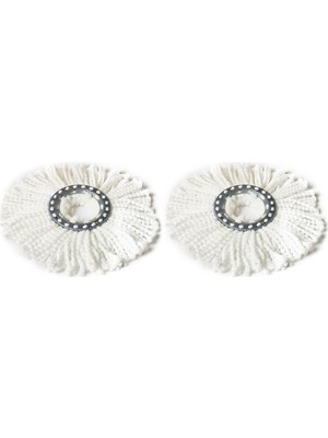 PremiumPort Iki Parça Mikrofiber Döner Başlıklı Mop Bezi Seti, Temizlik Kovasıyla Uyumlu