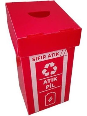 PremiumPort 5'li Pil Atık Kolisi Seti, Dayanıklı ve Güvenli Polikarbon Malzeme