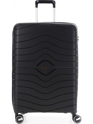 Ççs 5242 3'lü Set Körüklü Polipropilen Süper Esnek Kırılmaz Tekerlekli Valiz Bavul Seyahat