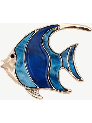 Yargıcı Balık Figürlü Broş