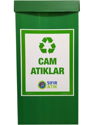 PremiumPort Çevre Dostu Cam Atık Toplama Kutusu, Sıfır Atık Çözümü