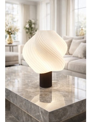 Mosso Steel Twisto Model - LED Abajur - Masa Lambası - USB 5V ile Çalışır - Slim LED Aydınlatması Dahildir - Dekoratif Lamba - Renk Seçenekli