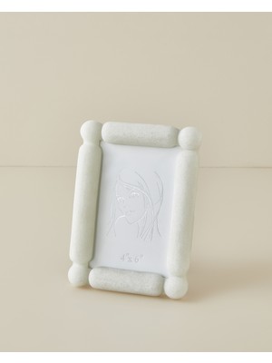 English Home Alina Polyresin Çerçeve 10x15 cm Beyaz