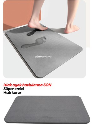 PremiumPort Süper Emici Sihirli Diatomite Hijyenik Paspas ile Temizlik Keyfi