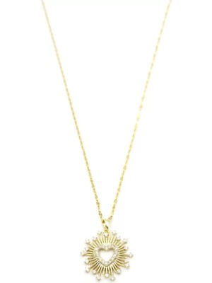 Die Grup Kalp Kolye - Altın