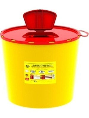 PremiumPort 10 Adet 5 Lt Tıbbi Enfekte Atık Kutusu Kesici ve Delici Güvenli Paket