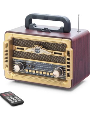 LTG Nova Bluetooth Nostaljik Hoparlör Fm Kumandalı 28 x 14.1 x 21 cm NS8081BT