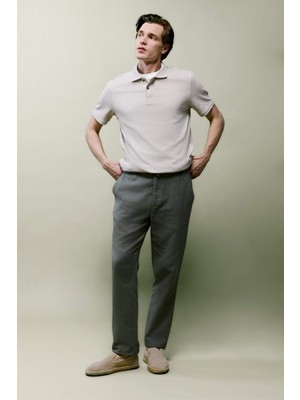 DeFacto Regular Fit Beli Lastikli Pamuklu Pantolon D2671AX26SM