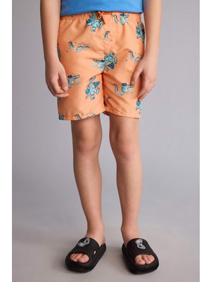 DeFacto Desenli Deniz Şortu Erkek ÇOCUK H1802A826HS