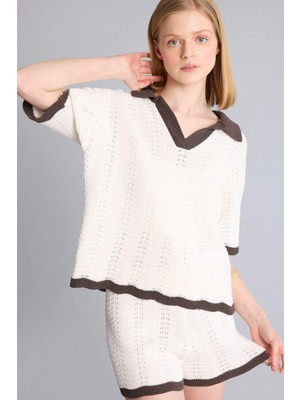 DeFacto Regular Fit Polo Yaka Triko Kazak H7760AX26SM