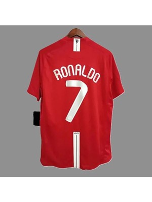 Cristiano R'onaldo Man/united 2008 Moskova Finalı Yetişkin Nostalji Forması(Kısa Kol)