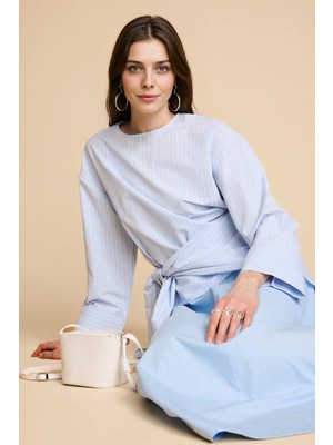 DeFacto Regular Fit Poplin Uzun Kollu Tunik H1876AX26SM